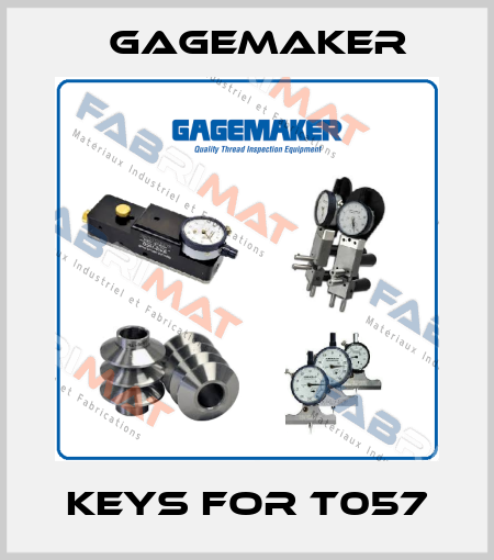 keys for T057 Gagemaker