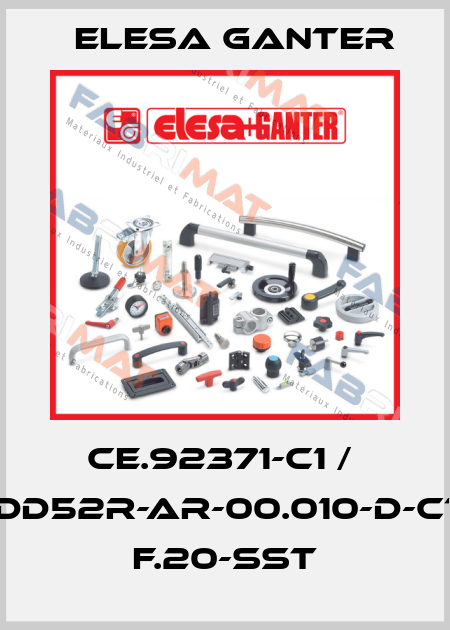CE.92371-C1 /  DD52R-AR-00.010-D-C1 F.20-SST Elesa Ganter