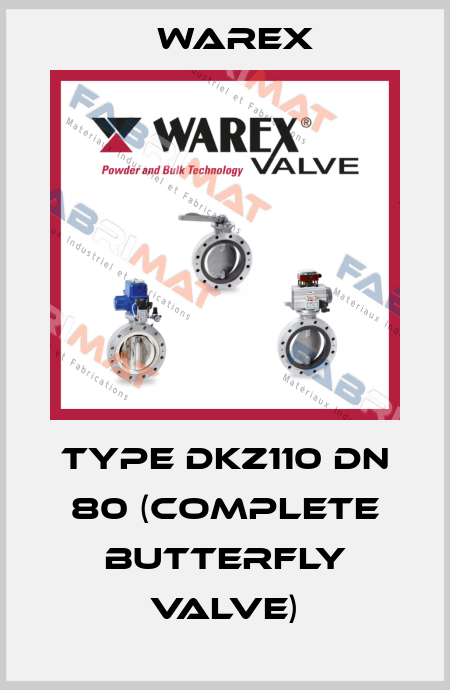 Type DKZ110 DN 80 (complete butterfly valve) Warex