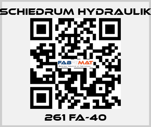 261 FA-40 SCHIEDRUM HYDRAULIK