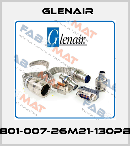 801-007-26M21-130PB Glenair