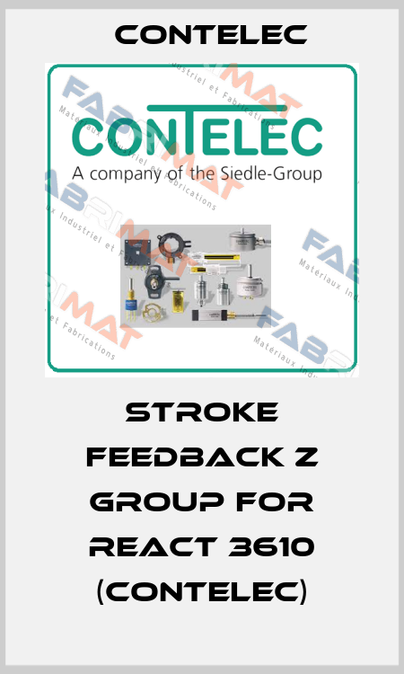 Stroke Feedback Z Group for REact 3610 (Contelec) Contelec