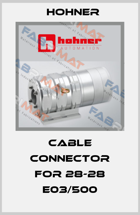 cable connector for 28-28 E03/500 Hohner