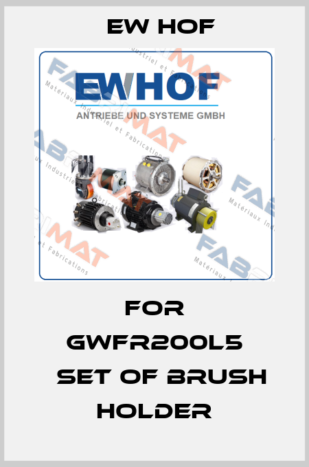 For GWFR200L5 　set of brush holder Ew Hof