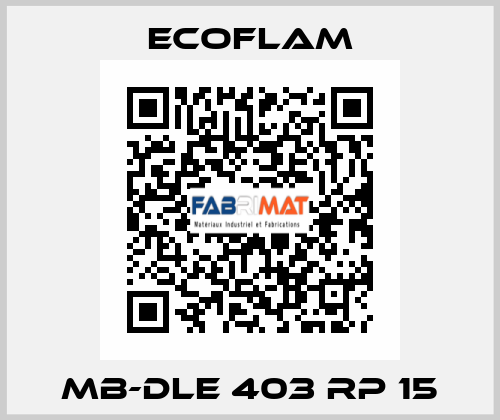 MB-DLE 403 RP 15 ECOFLAM