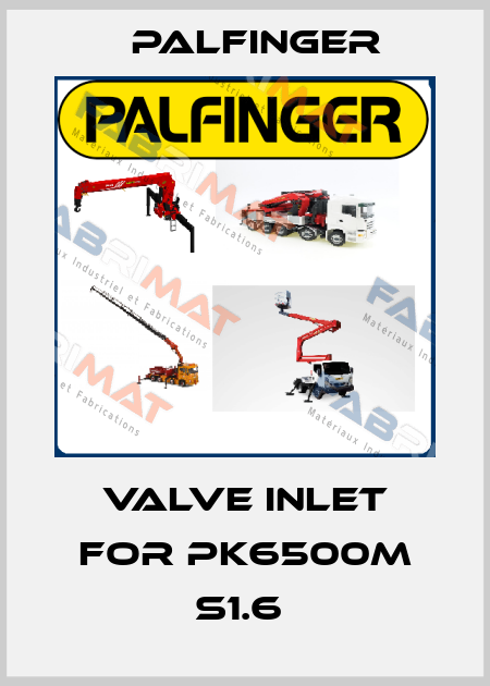 valve inlet for PK6500M S1.6  Palfinger