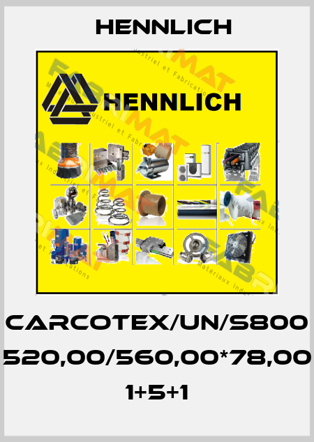 CARCOTEX/UN/S800 520,00/560,00*78,00 1+5+1 Hennlich