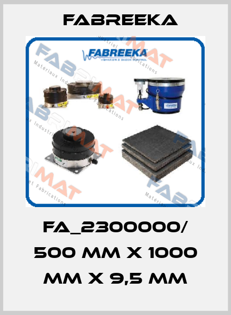 FA_2300000/ 500 mm x 1000 mm x 9,5 mm Fabreeka