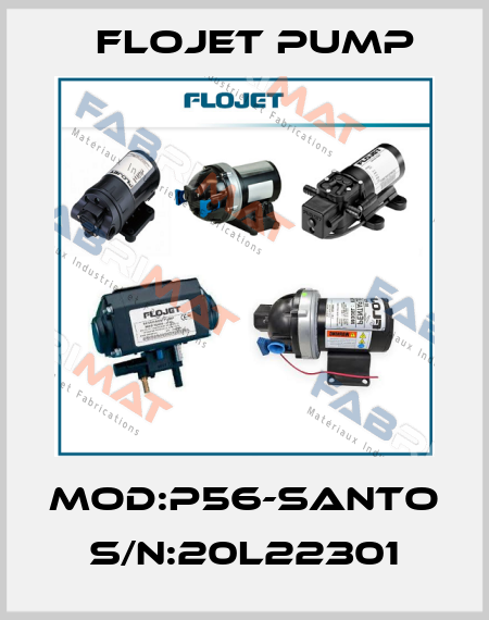 MOD:P56-SANTO S/N:20L22301 Flojet Pump