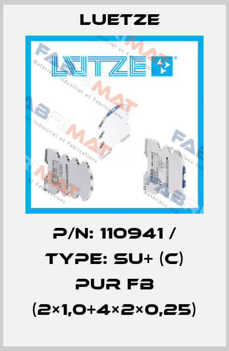 P/N: 110941 / TYPE: SU+ (C) PUR FB (2×1,0+4×2×0,25) Luetze
