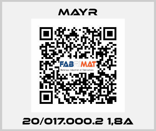 20/017.000.2 1,8A Mayr