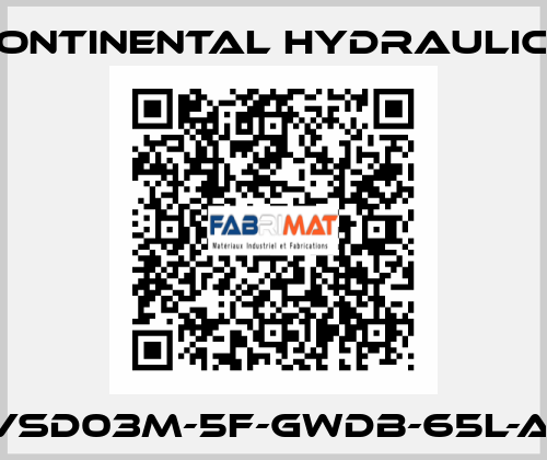 VSD03M-5F-GWDB-65L-A  Continental Hydraulics