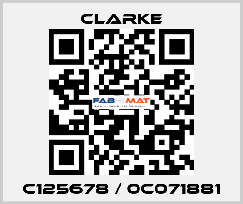 C125678 / 0C071881 Clarke