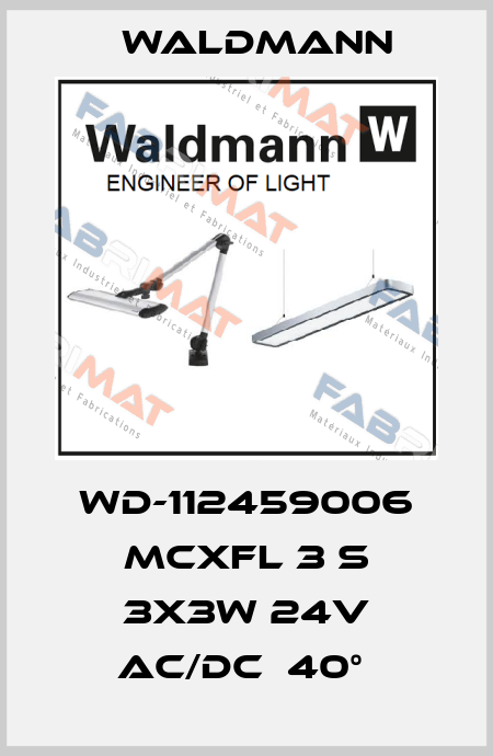WD-112459006 MCXFL 3 S 3X3W 24V AC/DC  40°  Waldmann