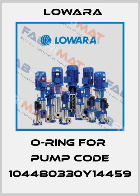 o-ring for  pump Code 104480330Y14459 Lowara