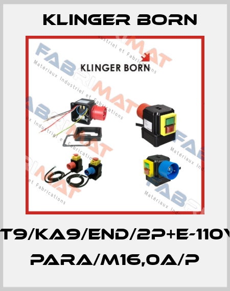 K700/ST9/KA9/END/2P+E-110V/2pol- para/M16,0A/P Klinger Born