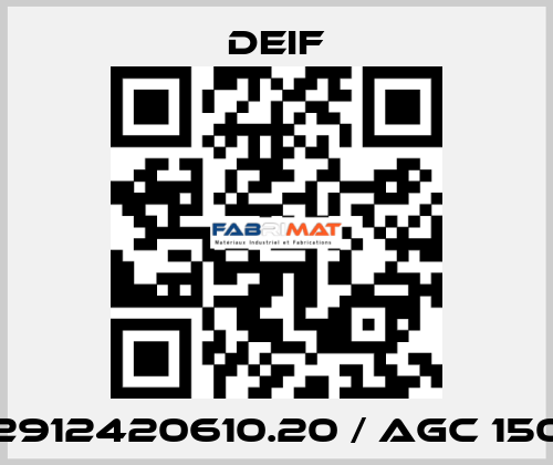 2912420610.20 / AGC 150 Deif