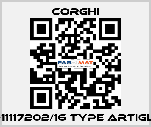 Nr. 0-11117202/16 Type ARTIGLIO 55 Corghi