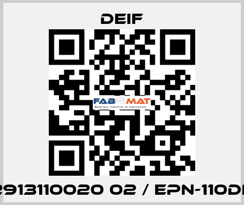 2913110020 02 / EPN-110DN Deif