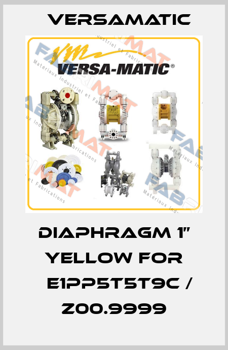 DIAPHRAGM 1” YELLOW for 	E1PP5T5T9C / Z00.9999 VersaMatic