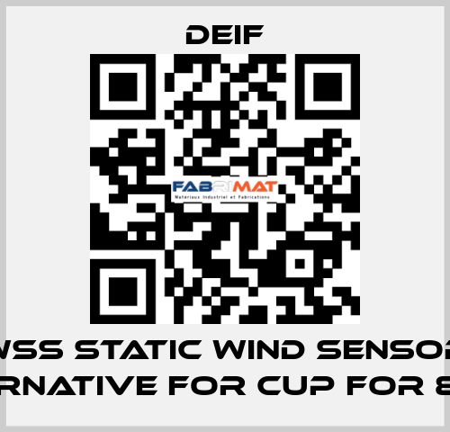 WSS STATIC WIND SENSOR (ALTERNATIVE FOR CUP FOR 879.3)  Deif
