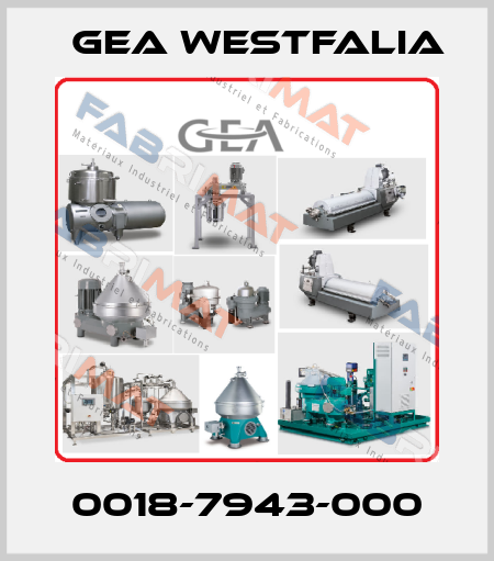 0018-7943-000 Gea Westfalia