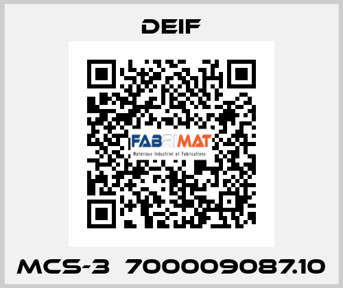 MCS-3  700009087.10 Deif