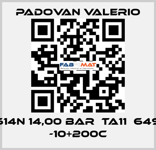 CW614N 14,00 BAR  TA11  649321 -10+200C PADOVAN VALERIO