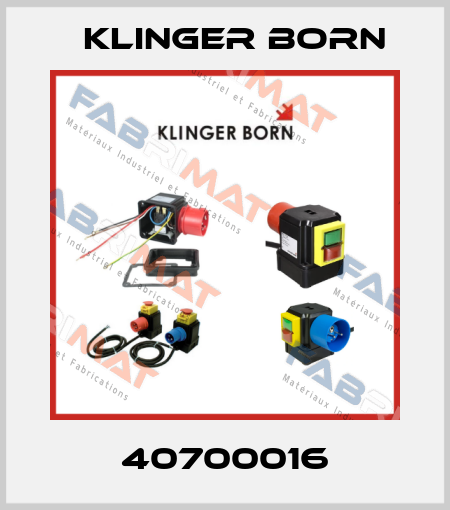 40700016 Klinger Born