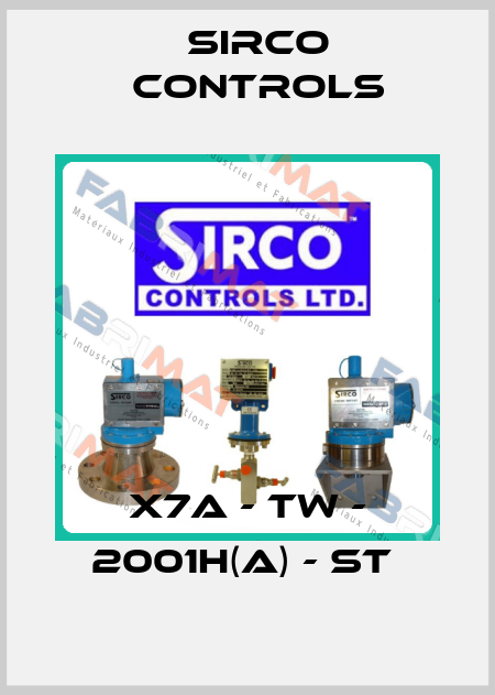 X7A - TW - 2001H(A) - ST  Sirco Controls