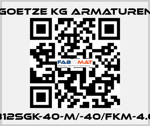 812sGK-40-m/-40/FKM-4.0 Goetze KG Armaturen