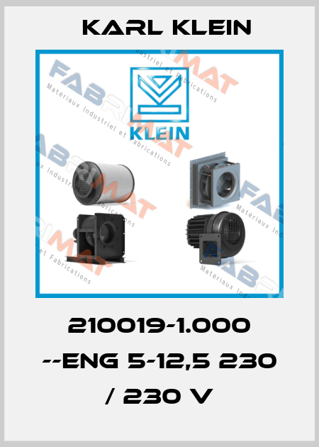 210019-1.000 --ENG 5-12,5 230 / 230 V Karl Klein