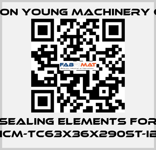 Sealing elements for KHCM-TC63X36X290ST-IB G Keon Young Machinery Co