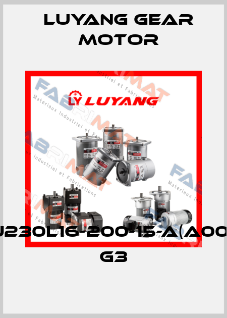 UJ230L16-200-15-A(A002) G3 Luyang Gear Motor