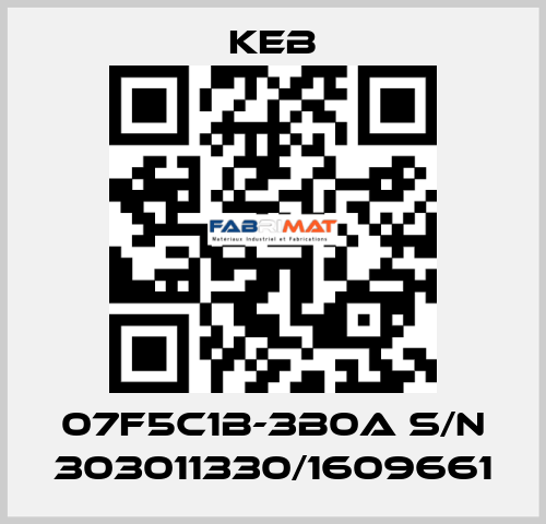 07F5C1B-3B0A S/N 303011330/1609661 KEB