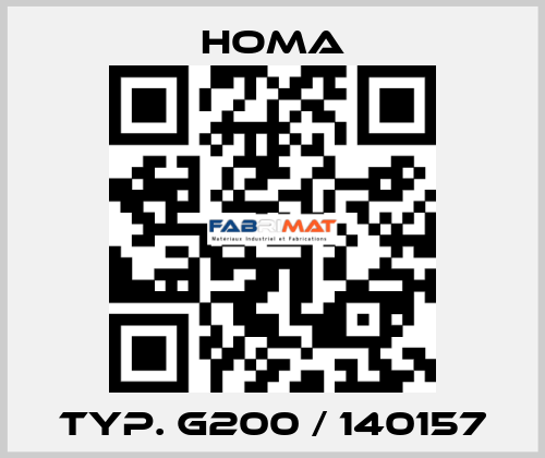 Typ. G200 / 140157 HOMA