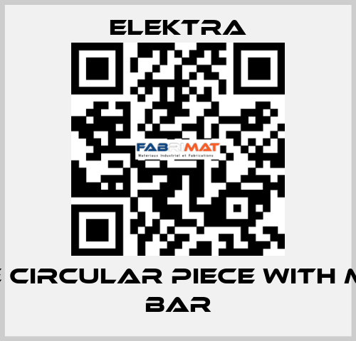 WHITE CIRCULAR PIECE WITH METAL BAR ELEKTRA