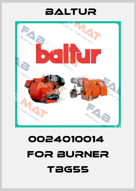 0024010014  for burner TBG55 Baltur