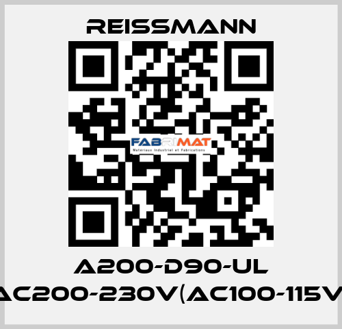 A200-D90-UL AC200-230V(AC100-115V) Reissmann