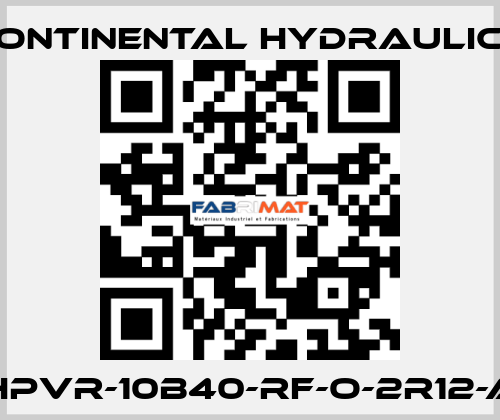 HPVR-10B40-RF-O-2R12-A Continental Hydraulics