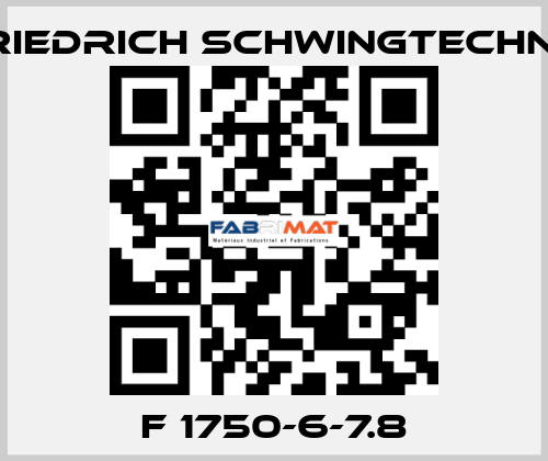 F 1750-6-7.8 Friedrich Schwingtechnik