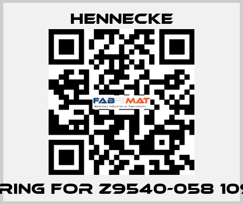 o ring for Z9540-058 1097 Hennecke