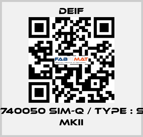 2961740050 SIM-Q / Type : SIM-Q MKII Deif