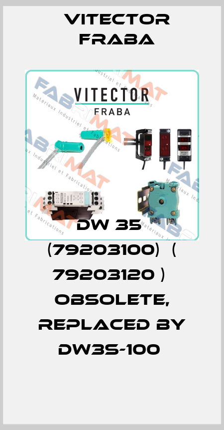 DW 35  (79203100)  ( 79203120 )  OBSOLETE, replaced by DW3S-100  Vitector Fraba