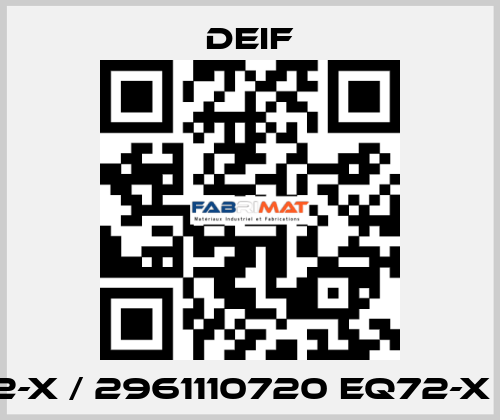EQ72-x / 2961110720 EQ72-x (90°) Deif