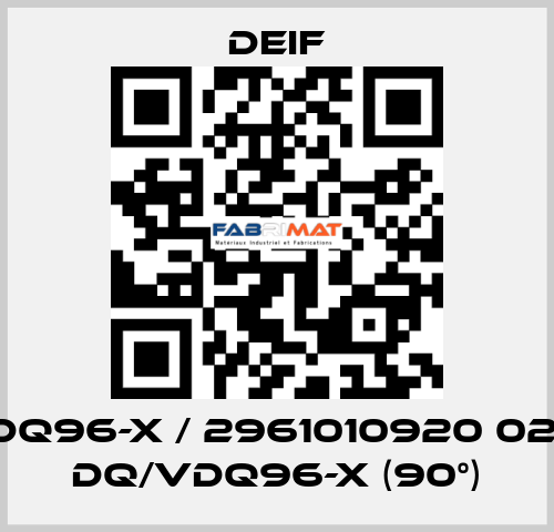 DQ96-x / 2961010920 02, DQ/VDQ96-x (90°) Deif
