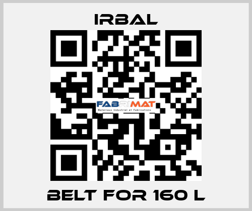 belt for 160 L irbal