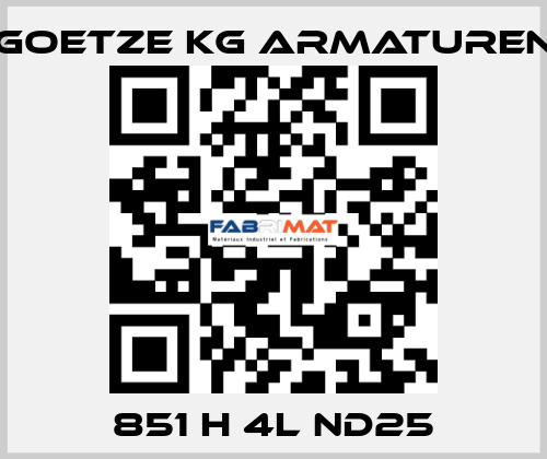 851 H 4L ND25 Goetze KG Armaturen