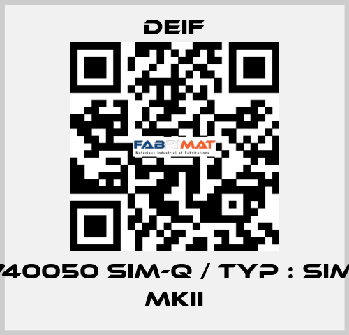 2961740050 SIM-Q / Typ : SIM-Q LF MKII Deif