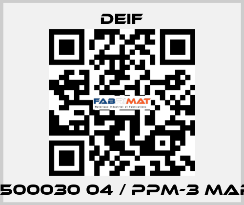 2911500030 04 / PPM-3 Marine Deif